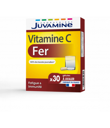 Juvamine Vitamine C Fer Gélules x 30