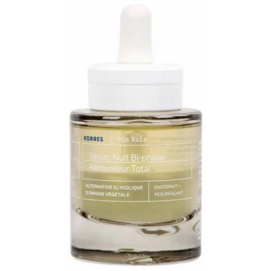 Korres Pin Noir Sérum Bi-Phasé Nuit Rénovateur Total 30 ml