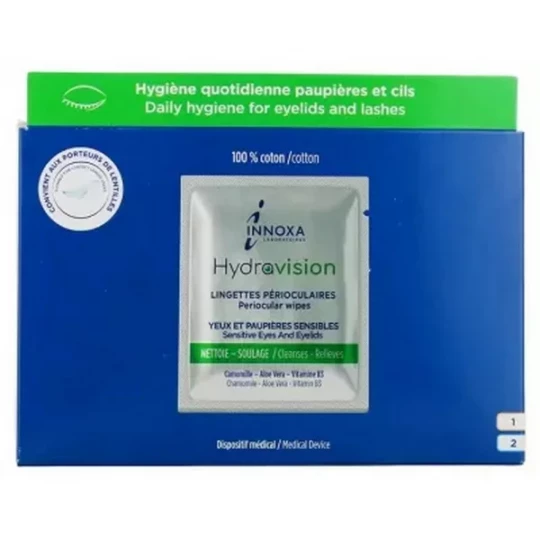 Innoxa Hydravision Lingettes Périoculaires x 20