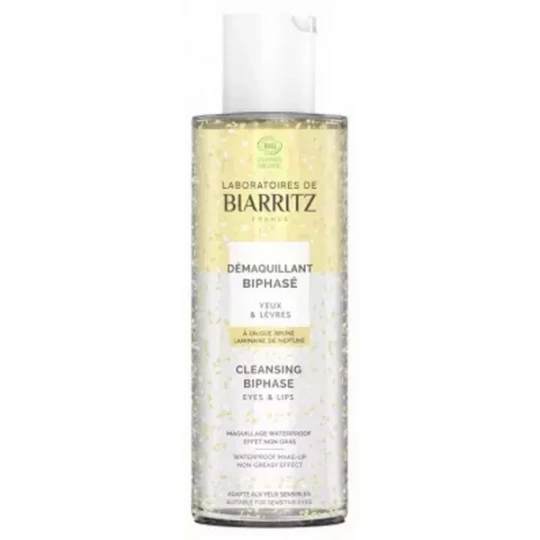 Laboratoires de Biarritz Démaquillant Biphasé Yeux et Lèvres Bio 125 ml