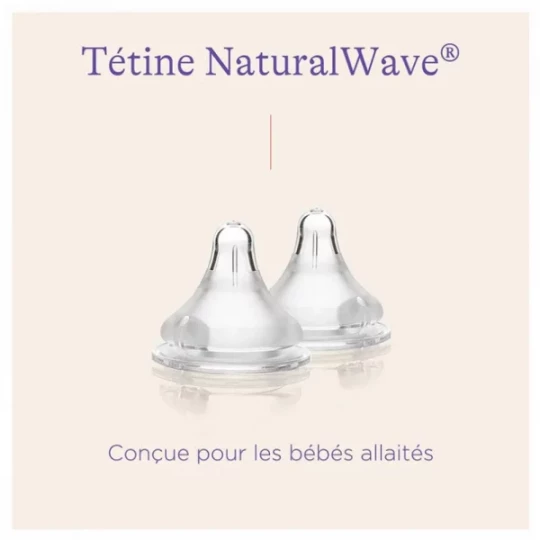 Lansinoh Natural Wave Tétines 0 Mois et + x 2