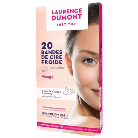 Laurence Dumont Institut Bandes de Cire Froide Visage Bandes x 20