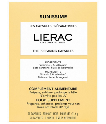 Lierac Sunissime Les Capsules Préparatrices Capsules x 30