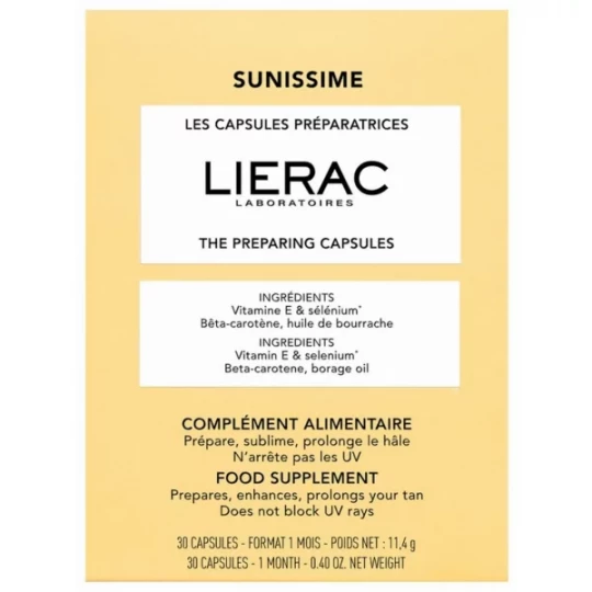 Lierac Sunissime Les Capsules Préparatrices Capsules x 30