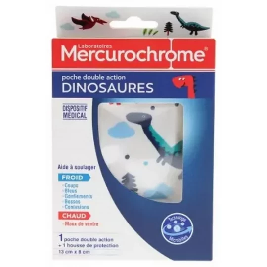 Mercurochrome Poche Double Action Dinosaures