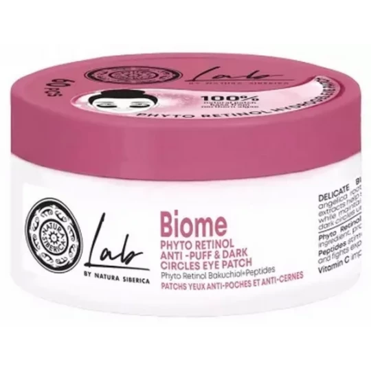 Natura Siberica Lab Biome Patchs Yeux Anti-Poches Anti-Cernes Patchs x 60