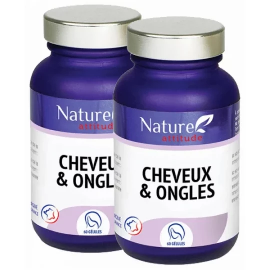 Nature Attitude Cheveux et Ongles Gélules 2 x 60