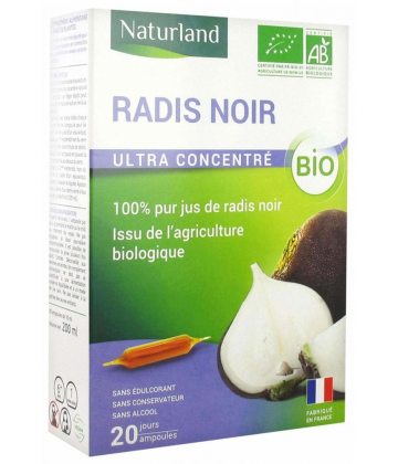 Naturland Radis Noir Bio Ampoules 10 ml x 20