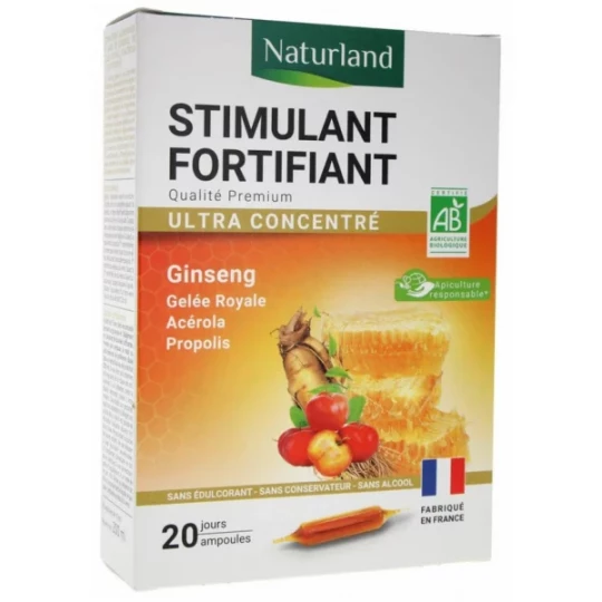 Naturland Stimulant Fortifiant Bio Ampoules x 20