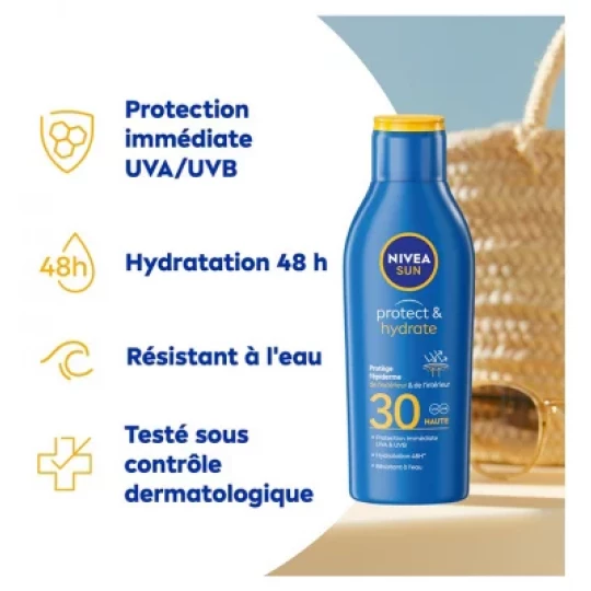 Nivea Sun Protect Hydrate Lait Solaire SPF30 200 ml - image 2