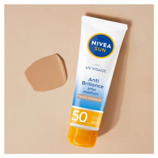 Nivea Sun UV Face Anti-Brillance Teinte Médium Solaire SPF50 50 ml - image 3