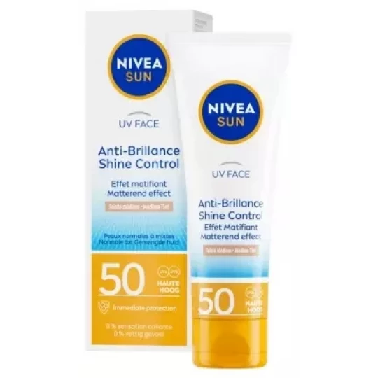 Nivea Sun UV Face Anti-Brillance Teinte Médium Solaire SPF50 50 ml