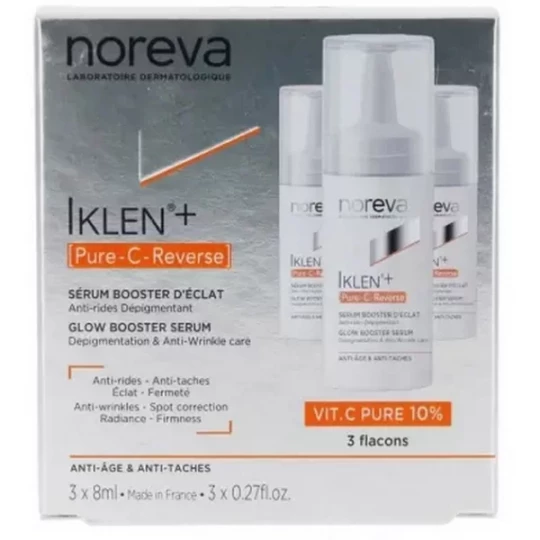Noreva Iklen+ [Pure-C-Reverse] Sérum Booster d'Éclat 8 ml x 3