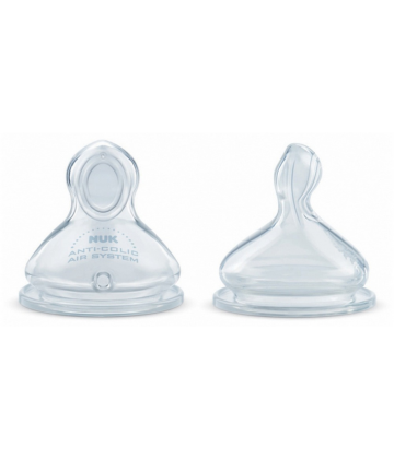 NUK First Choice + Tétines Physiologiques 6-18 Mois - Type : Pour tout type de liquide