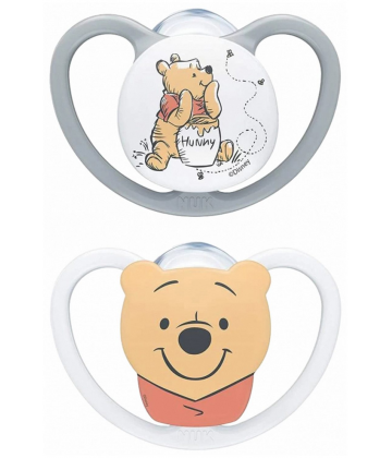 NUK Space Disney Baby 2 Sucettes Silicone 0-6 Mois