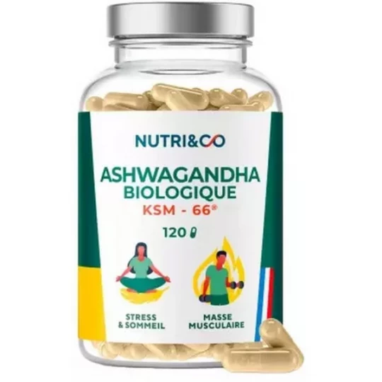 NutriCo Ashwagandha KSM-66 Bio Gélules x 120