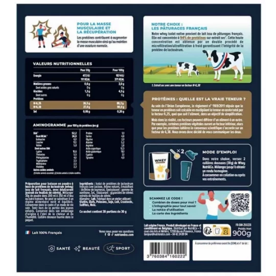 NutriCo Whey Isolat Native 1 kg - Goût : Vanille - image 5