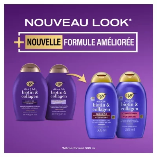 Ogx Shampoing Biotine et Collagène 385 ml - image 4