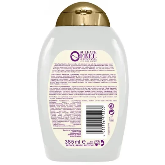 Ogx Shampoing Huile Miracle Coco 385 ml - image 2