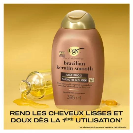Ogx Shampoing Kératine du Brésil 385 ml - image 2