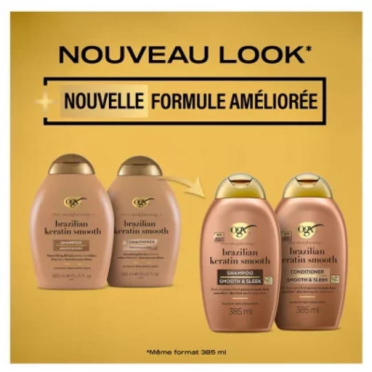 Ogx Shampoing Kératine du Brésil 385 ml - image 4