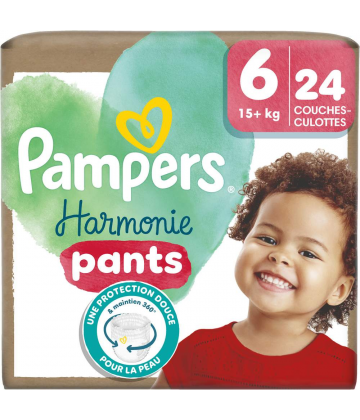 Pampers Harmonie Couches-Culottes Taille 6 (15 kg et +) x 24
