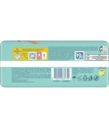Pampers Premium Protection Couches Taille 4 (9-14 kg) x 25