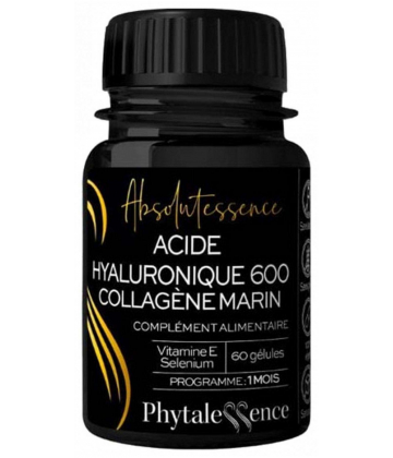 Phytalessence Absolutessence Acide Hyaluronique 600 Collagène Marin Gélules x 60