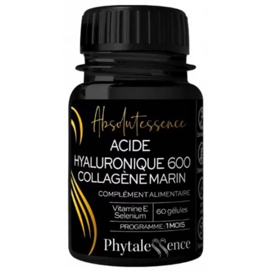 Phytalessence Absolutessence Acide Hyaluronique 600 Collagène Marin Gélules x 60