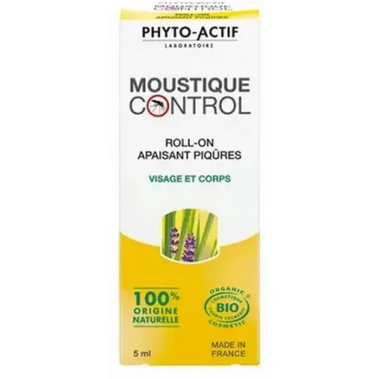 Phyto-Actif Moustique Control Roll-On Apaisant Piqûres Bio 5 ml