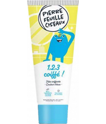 Pierre Feuille Ciseaux Pâte Coiffante Couleur Bleue 75 ml