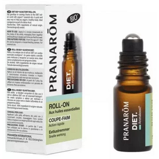 Pranarôm Aromaboost Diet Roll-On aux Huiles Essentielles Bio 5 ml