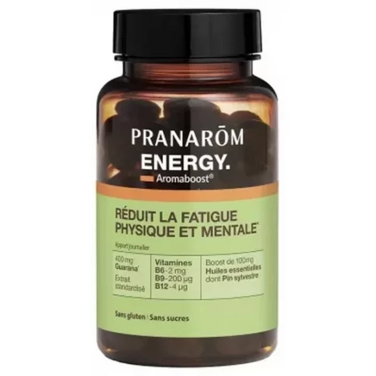 Pranarôm Aromaboost Energy Énergie Capsules x 60