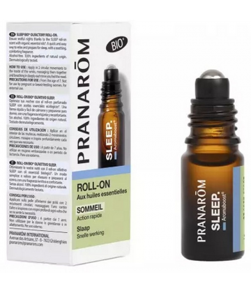 Pranarôm Aromaboost Sleep - Sommeil Roll-On aux Huiles Essentielles Bio 5 ml