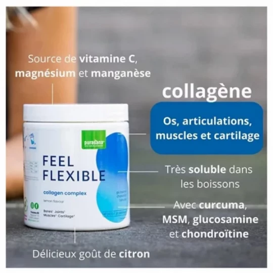Purasana Feel Flexible Collagène Poudre 240 g - image 2