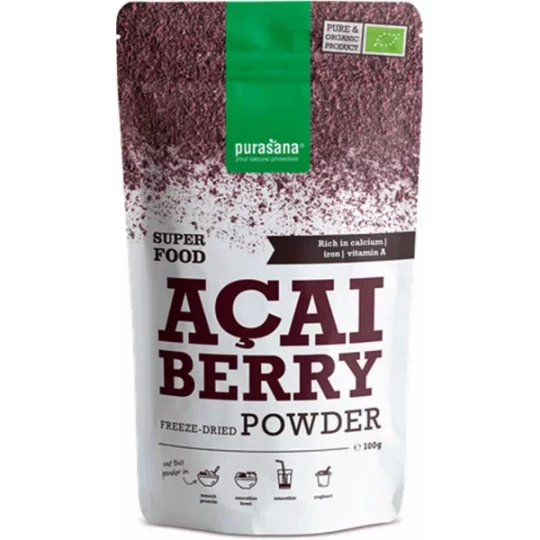 Purasana Poudre de Baie d'Açaï Bio 100 g