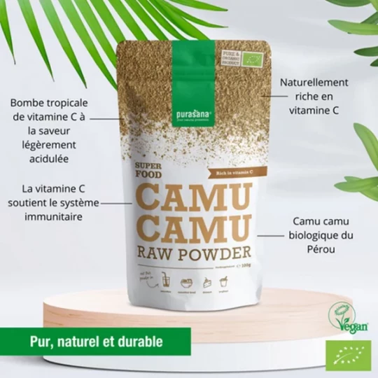 Purasana Poudre de Camu Camu Bio 100 g - image 2