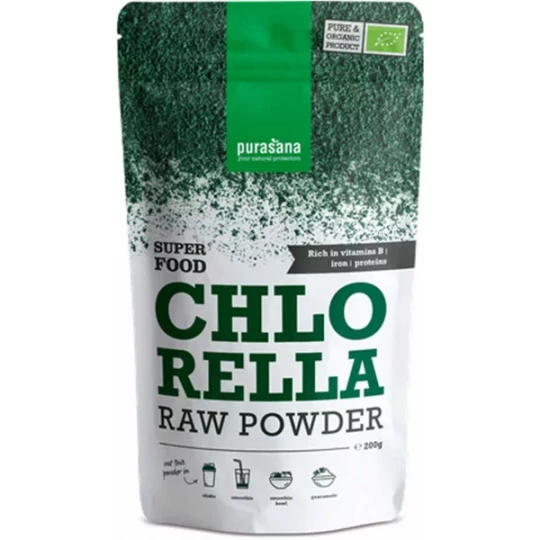 Purasana Poudre de Chlorelle Bio 200 g