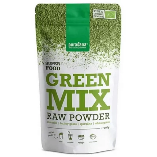 Purasana Poudre Green Mix Bio 200 g