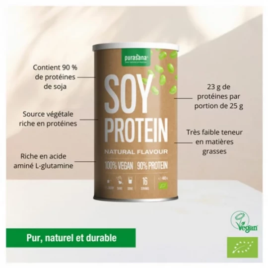 Purasana Protéine de Soja Bio 400 g - image 5