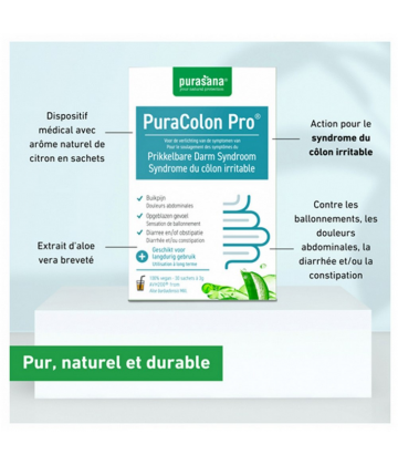 Purasana PuraColon Pro Syndrome du Côlon Irritable Sachets x 30