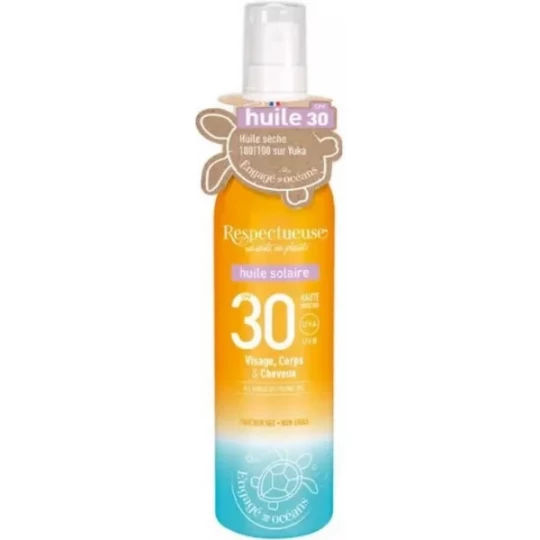 Respectueuse Huile Solaire SPF30 100 ml