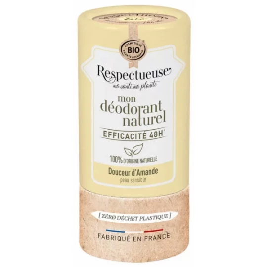 Respectueuse Mon Déodorant Naturel Douceur d'Amande Bio 50 g