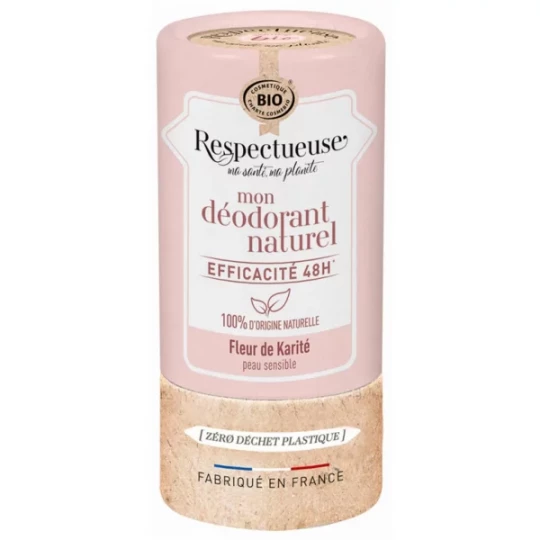 Respectueuse Mon Déodorant Naturel Fleur de Karité Bio 50 g