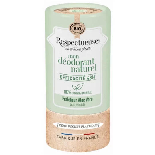 Respectueuse Mon Déodorant Naturel Fraîcheur Aloe Vera Bio 50 g