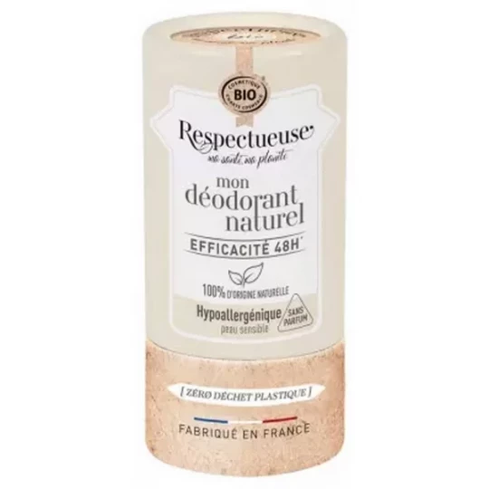 Respectueuse Mon Déodorant Naturel Hypoallergénique Bio 50 g