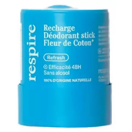 Respire Déodorant Stick Fleur de Coton Recharge Bio 50 g
