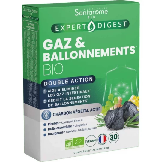 Santarome Gaz Ballonnements Bio Gélules x 30