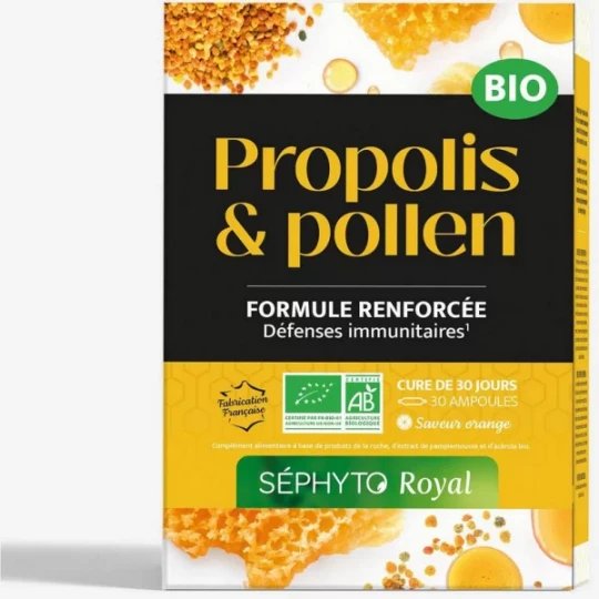 Séphyto Royal Propolis Pollen Bio Ampoules x 30