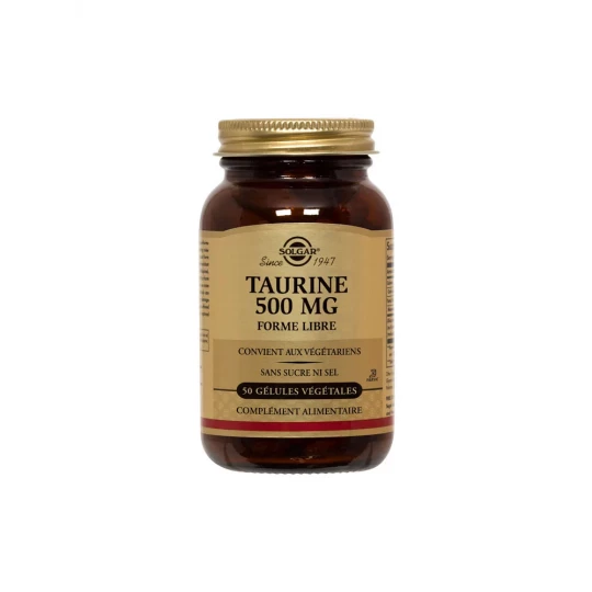 Solgar Taurine 500 mg Gélules x 50 Végétales